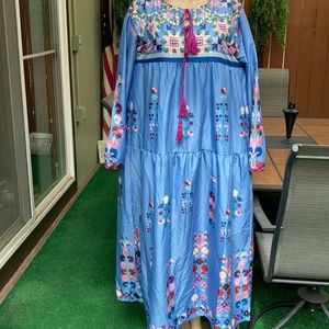 Blue print maxi lounge wear size XL